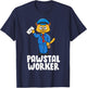 Postal Worker Funny Cat Pun Mailman Mail Lady Gift T-Shirt - T-Shirt | Navy