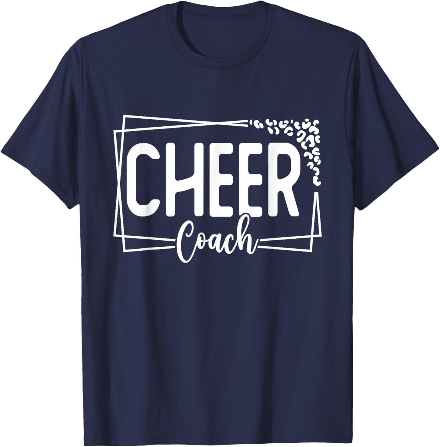 Cheer Coach Funny Design Cute Cheer Coach Cool Coaching T-Shirt - T-Shirt | Navy