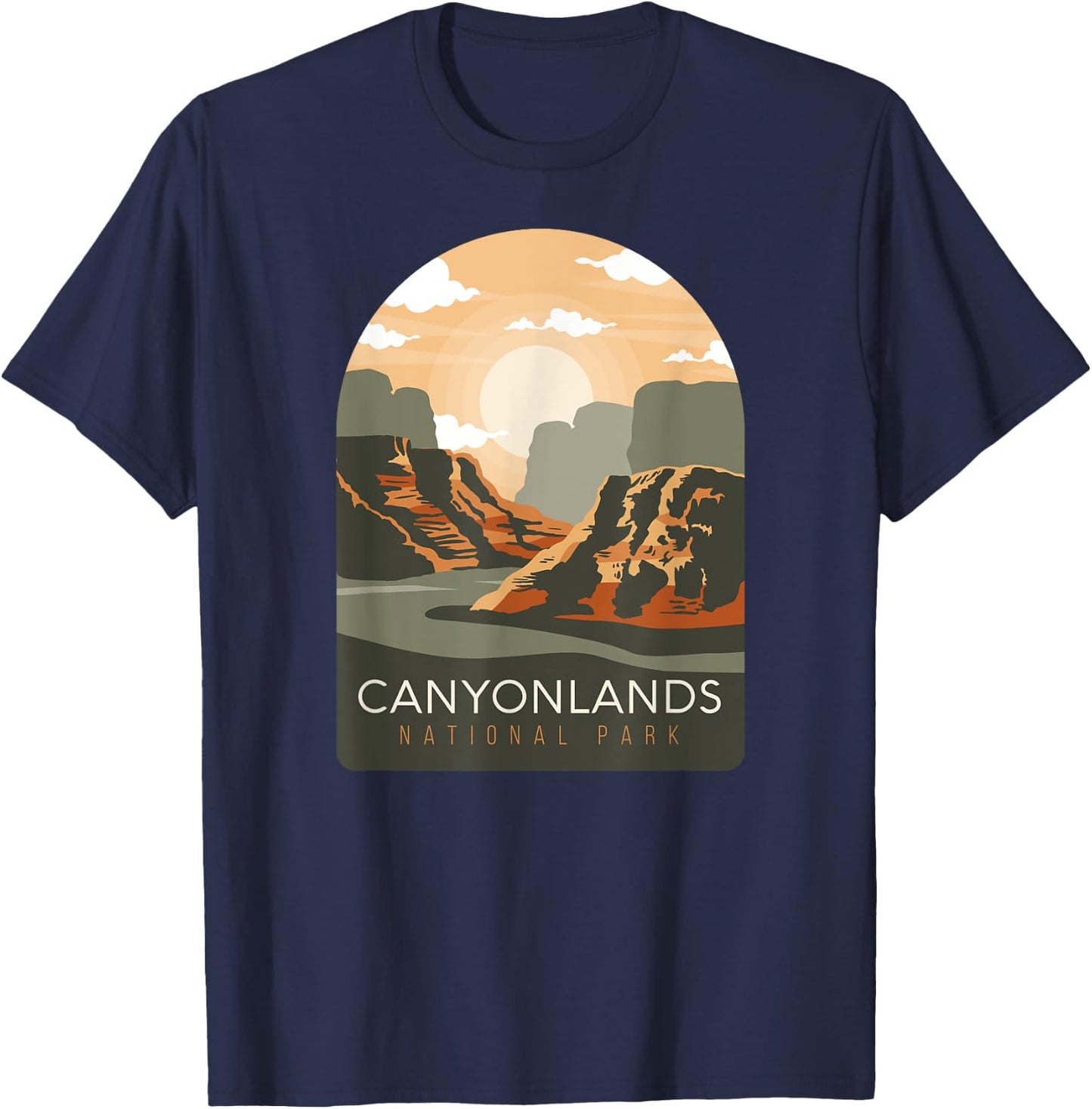 Canyonlands National Park Utah Zion Bryce Canyon Arches USA T-Shirt - T-Shirt | Navy