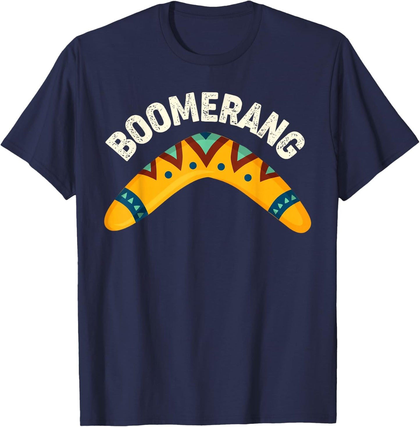 Australia Day Toddler Shirt Traditional Australian Boomerang T-Shirt - T-Shirt | Navy