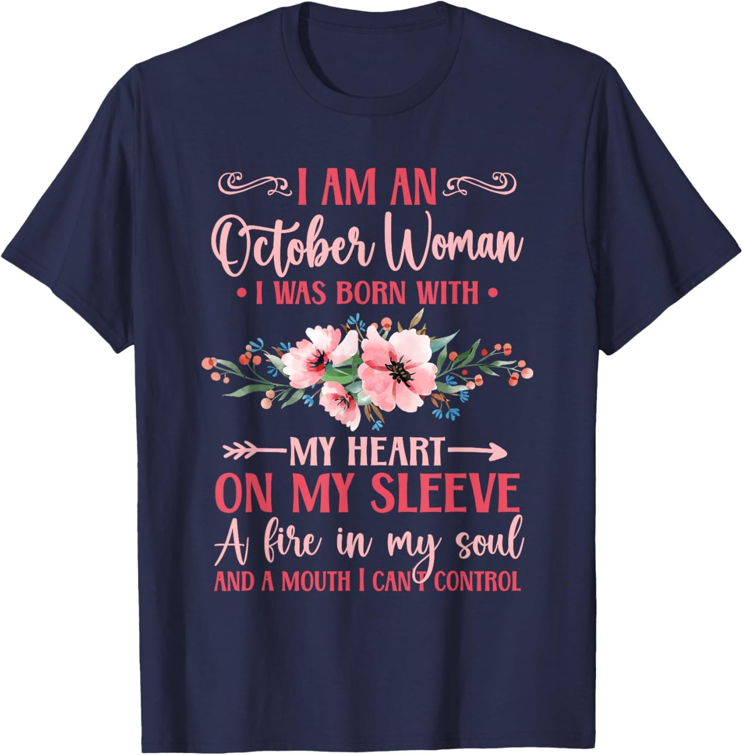 Birthday October Libra Women T-Shirt - T-Shirt | Navy