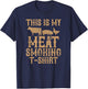 This Is My Meat Smoking BBQ Vintage T-Shirt - T-Shirt | Navy