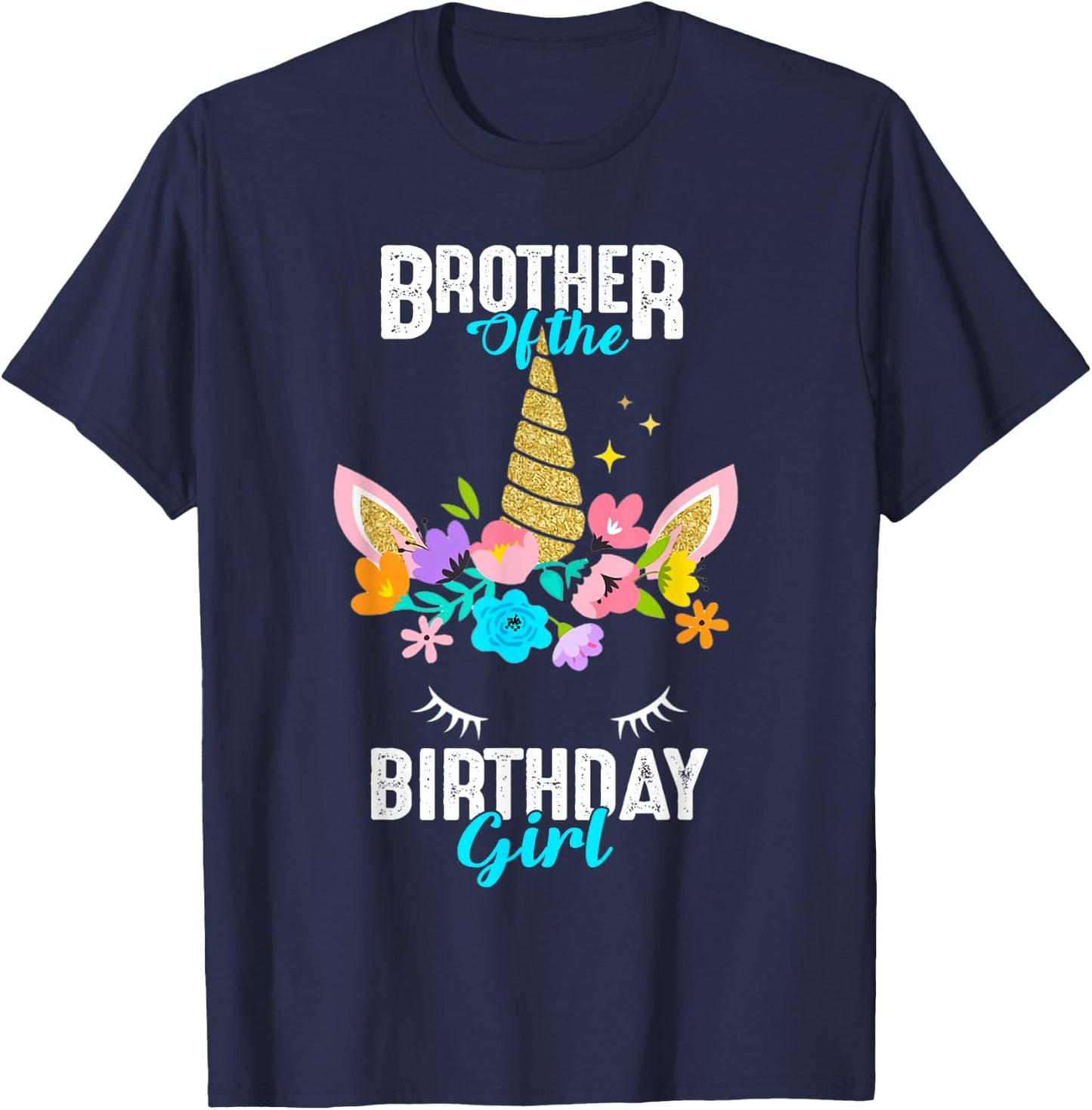Mommy of the Birthday Girl Unicorn Birthday Matching T-Shirt - T-Shirt | Navy