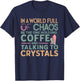 Funny Crystal Healing Crystals and Stones Meditation Yoga T-Shirt - T-Shirt | Navy