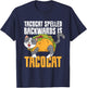 Tacocat Palindrome Taco Cat Lover Mexican Food Linguist Men Women Girls Kids T-Shirt - T-Shirt | Navy