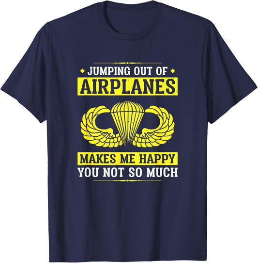 82nd Airborne Shirts | Jump Wings Paratrooper T-Shirt - T-Shirt | Navy