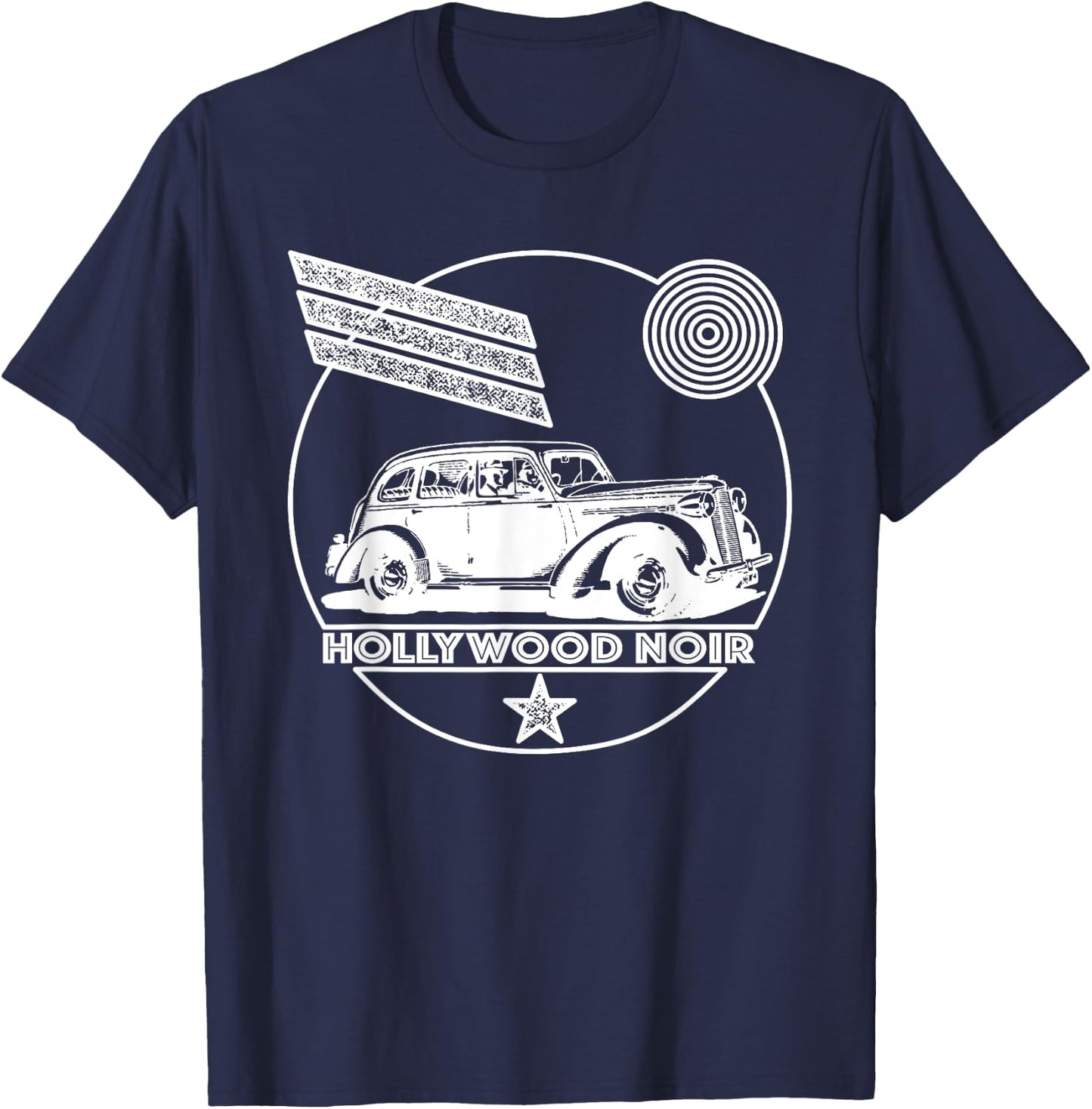 Film Noir / Hollywood / Crime Fiction T-Shirt - T-Shirt | Navy