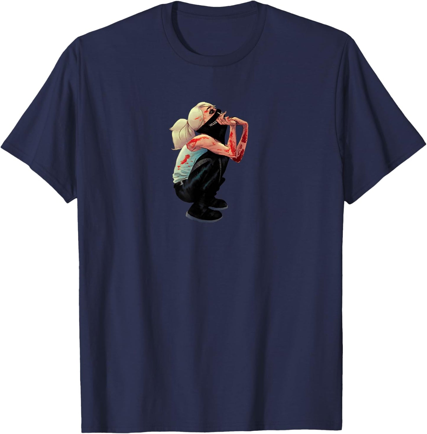 SIKTC Erica Slaughter Breaktime T-Shirt - T-Shirt | Navy