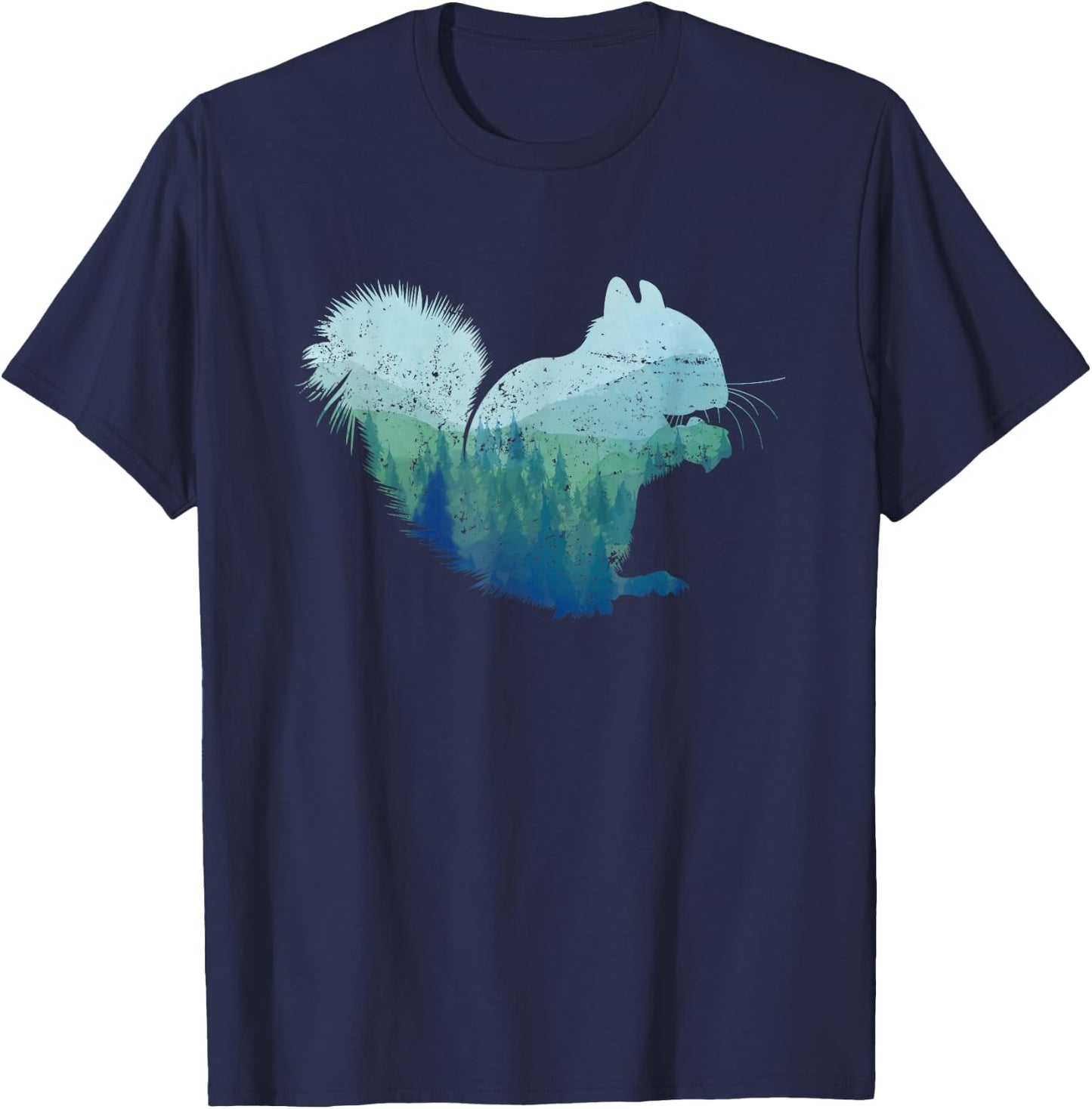 Forest Squirrel T-Shirt - T-Shirt | Navy