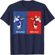 Retro Wololo Blue And Red T-Shirt - T-Shirt | Navy