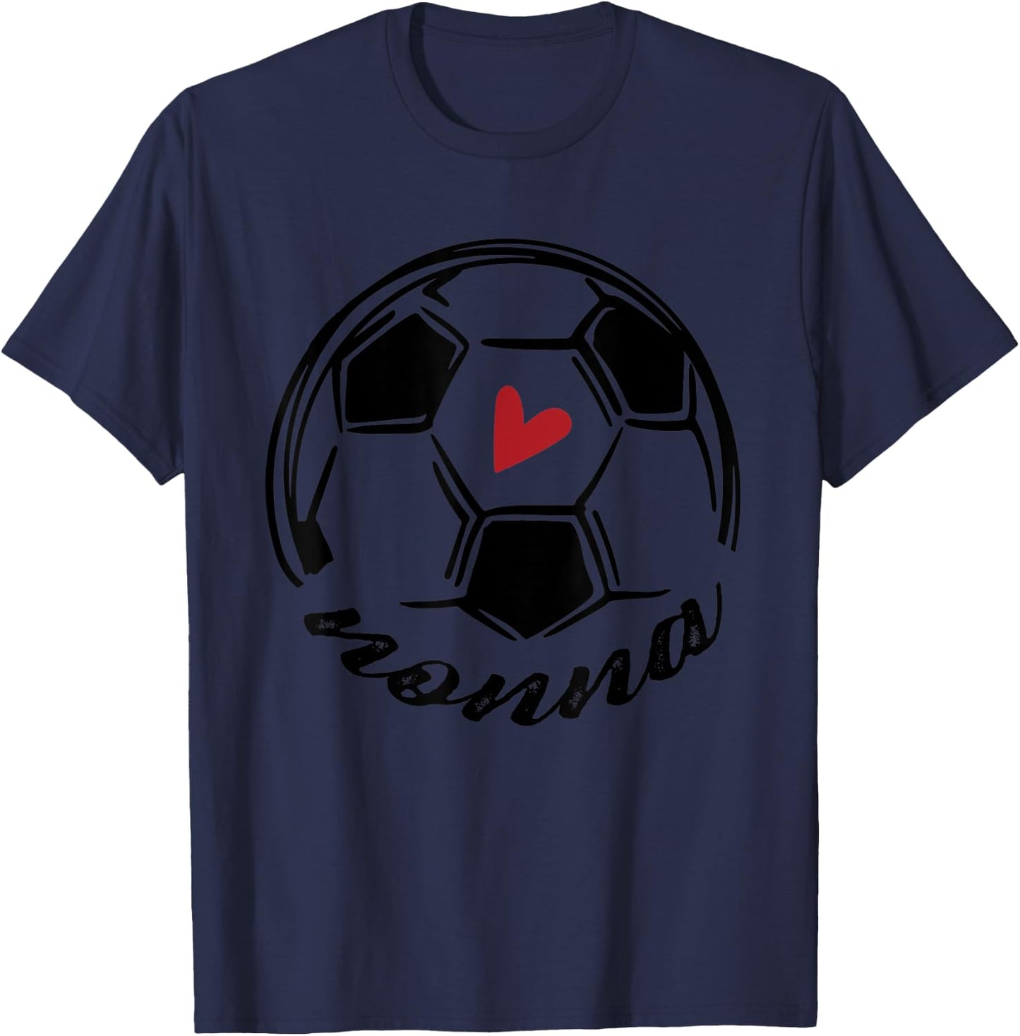 Soccer Nonna Funny Soccer Mothers Day T-Shirt - T-Shirt | Navy
