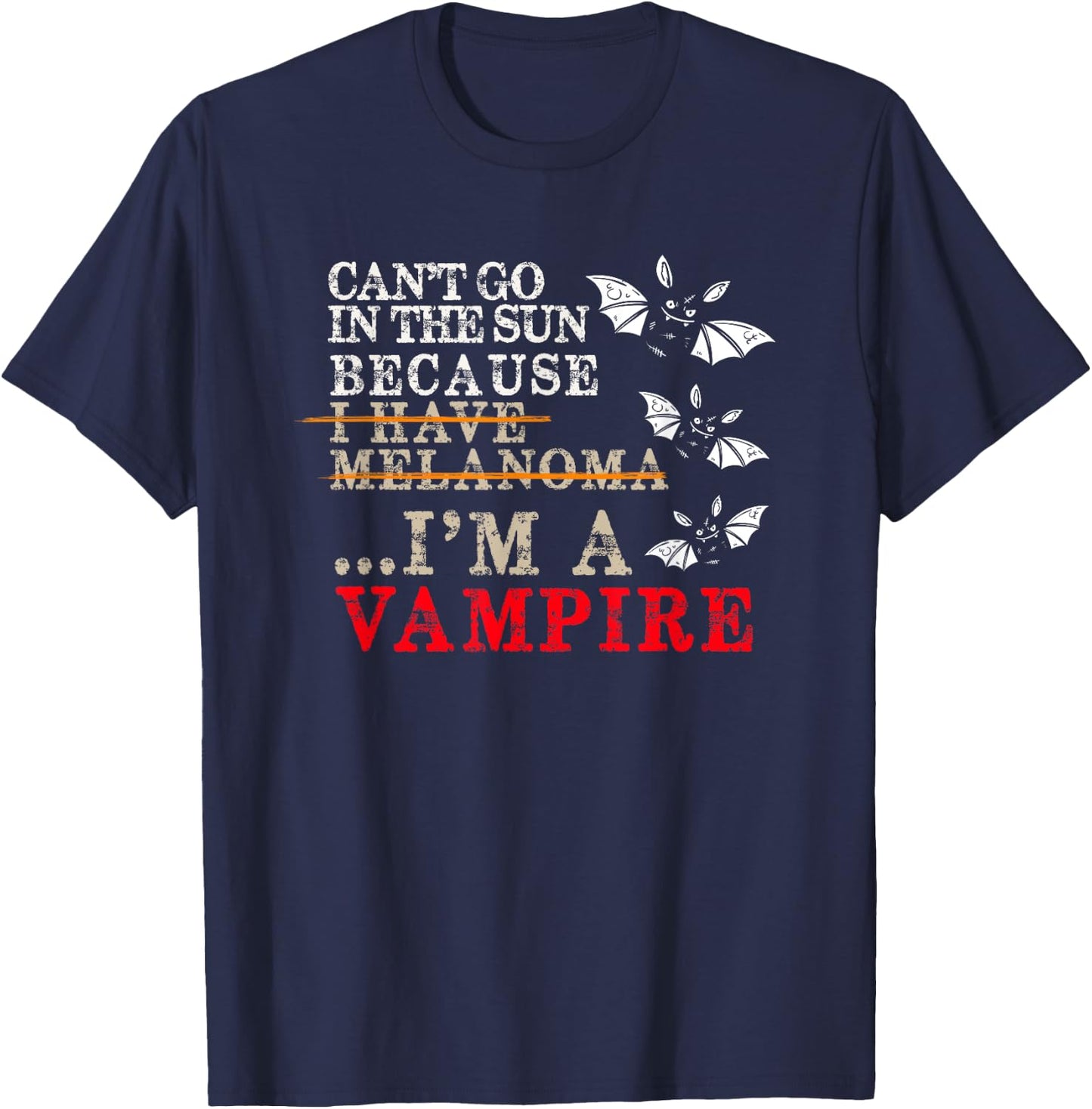 Melanoma Awareness - Skin Cancer Support T-Shirt - T-Shirt | Navy