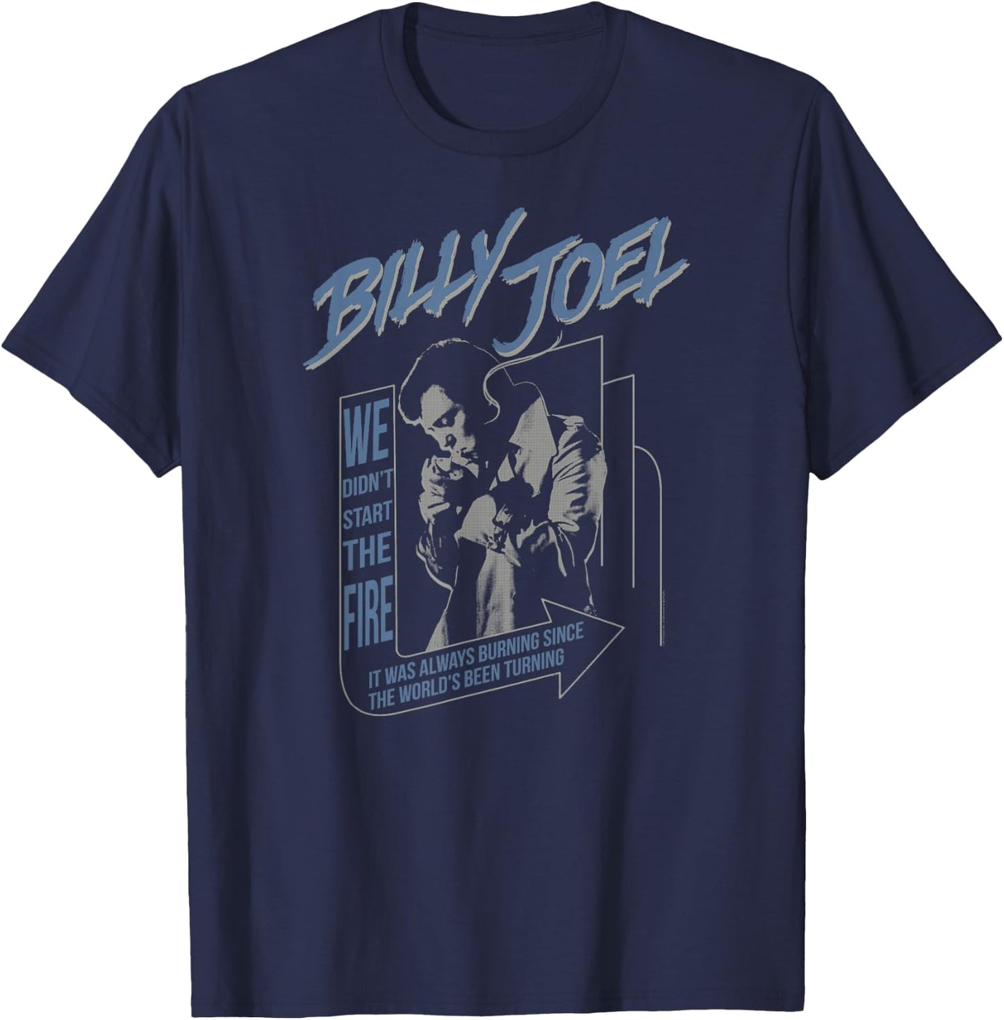 Billy Joel - Always Burning T-Shirt - T-Shirt | Navy