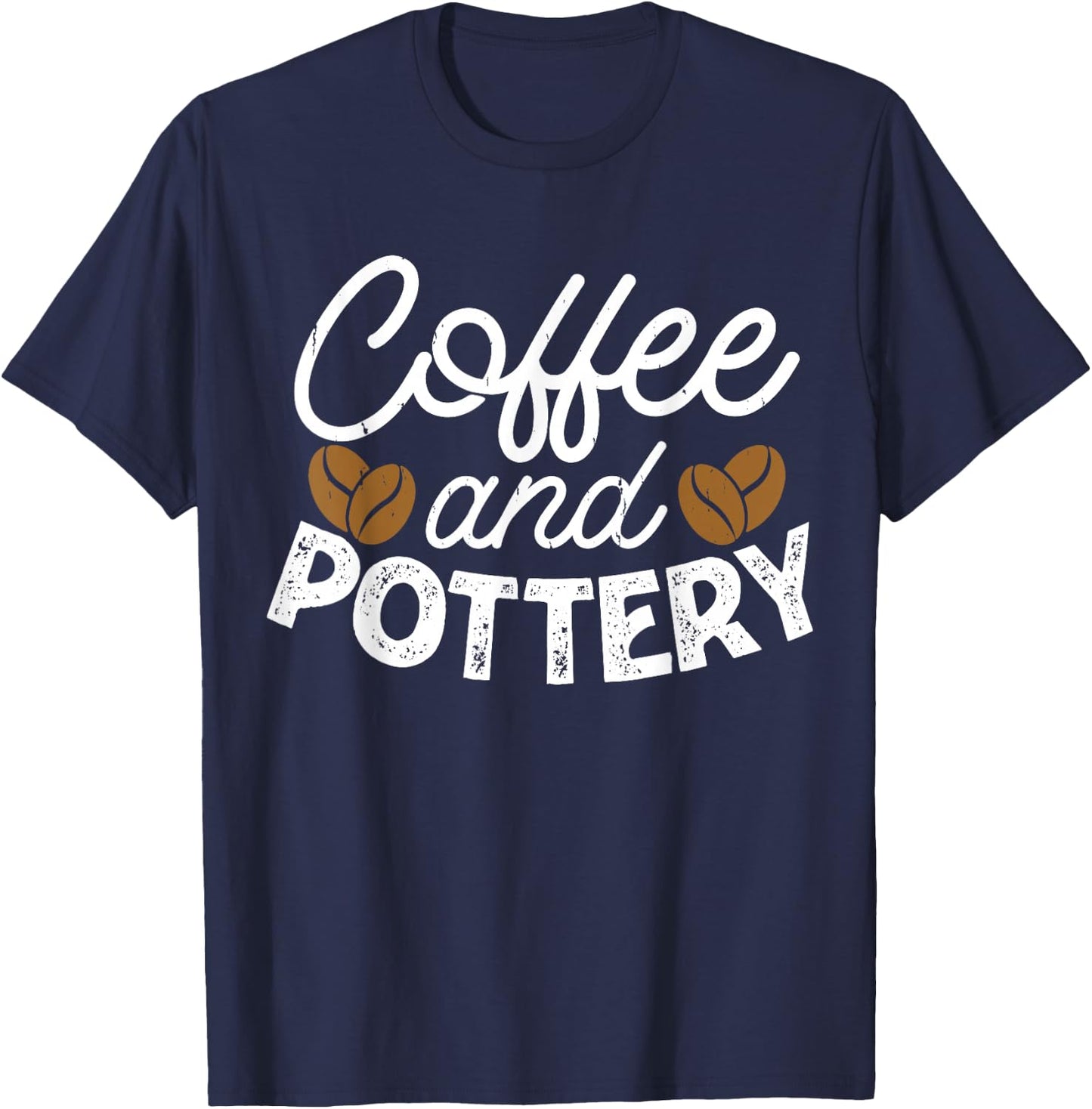 Coffee And Pottery T-Shirt - T-Shirt | Navy