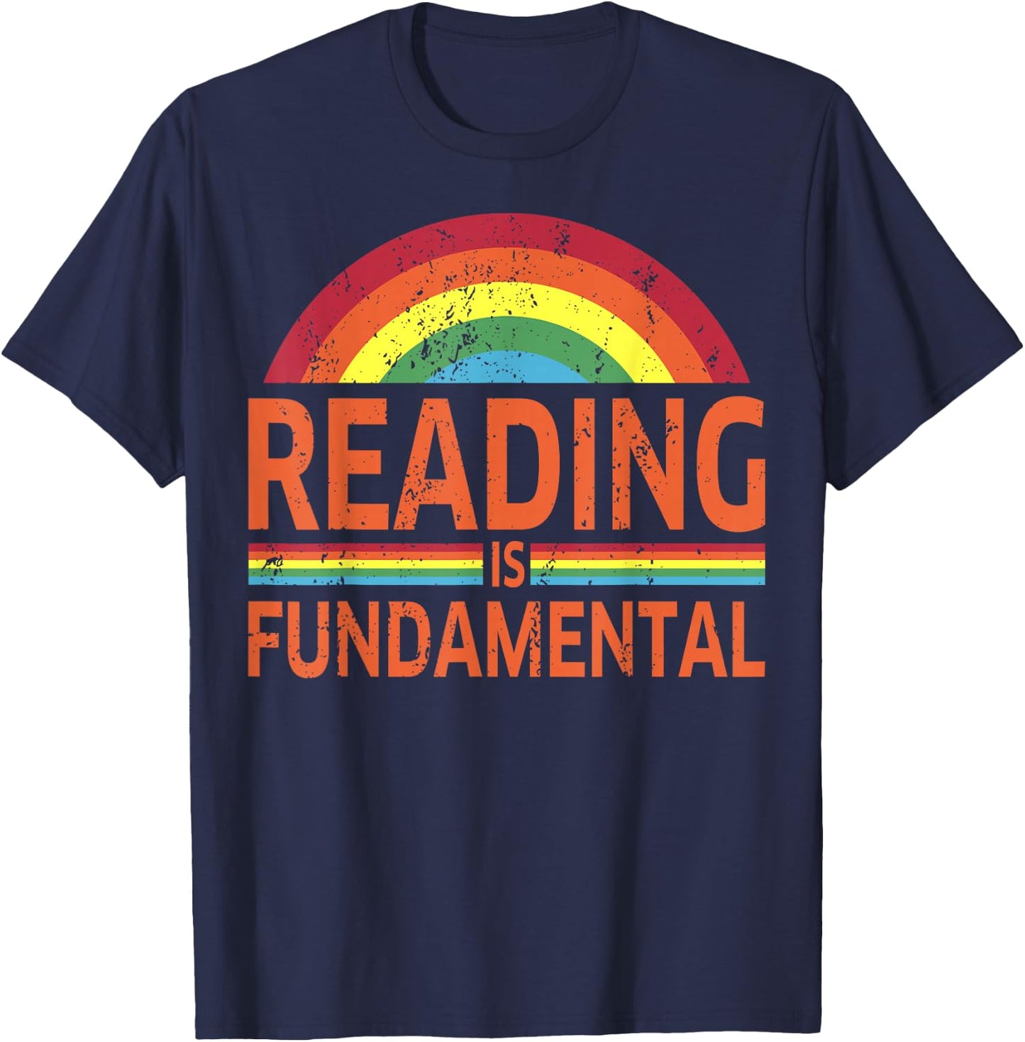 Reading is Fundamental Poetry, Bookworm And Book Reader T-Shirt - T-Shirt | Navy