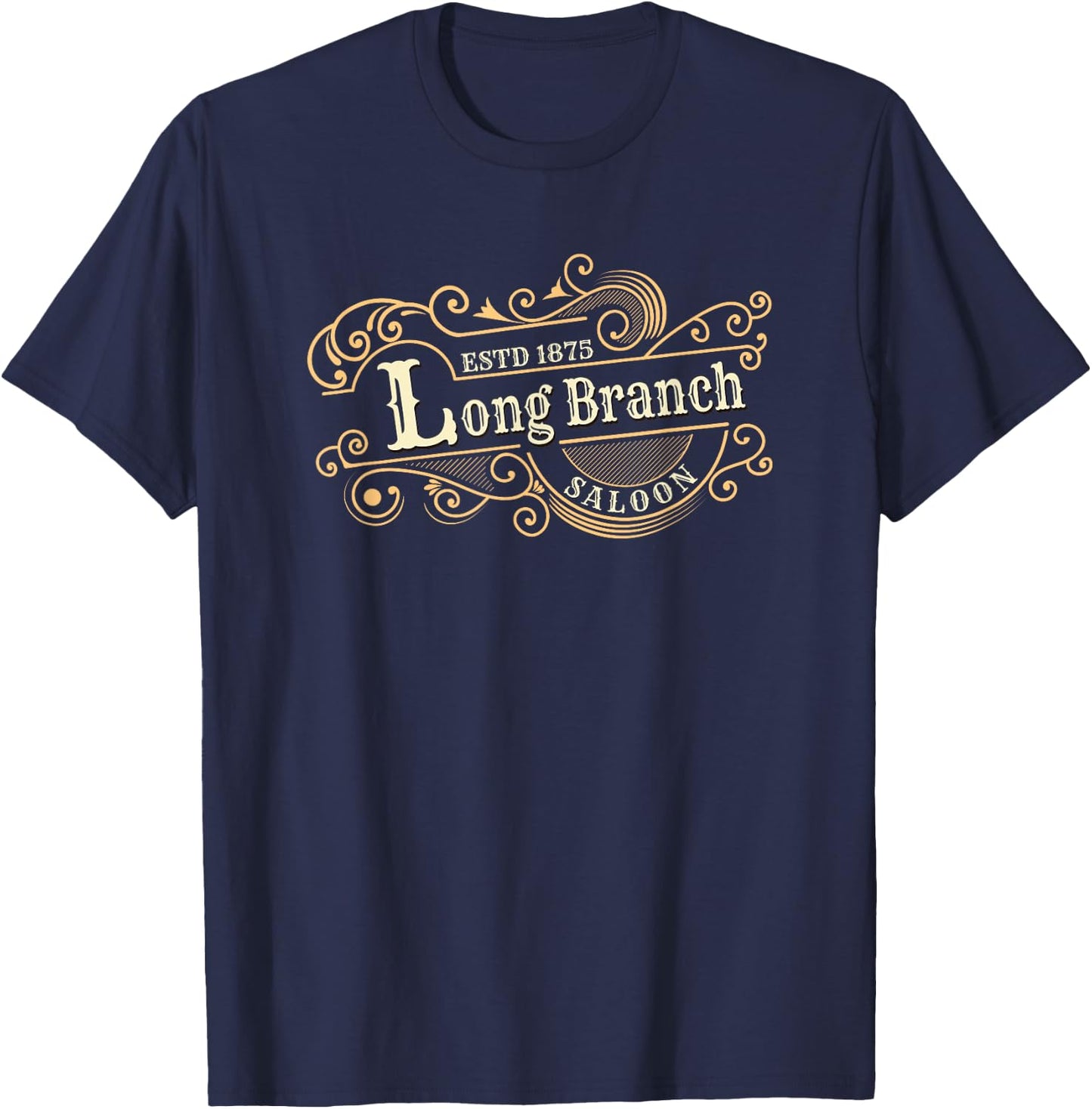 Gunsmoke | Long Branch Saloon Classic TV Western T-Shirt - T-Shirt | Navy