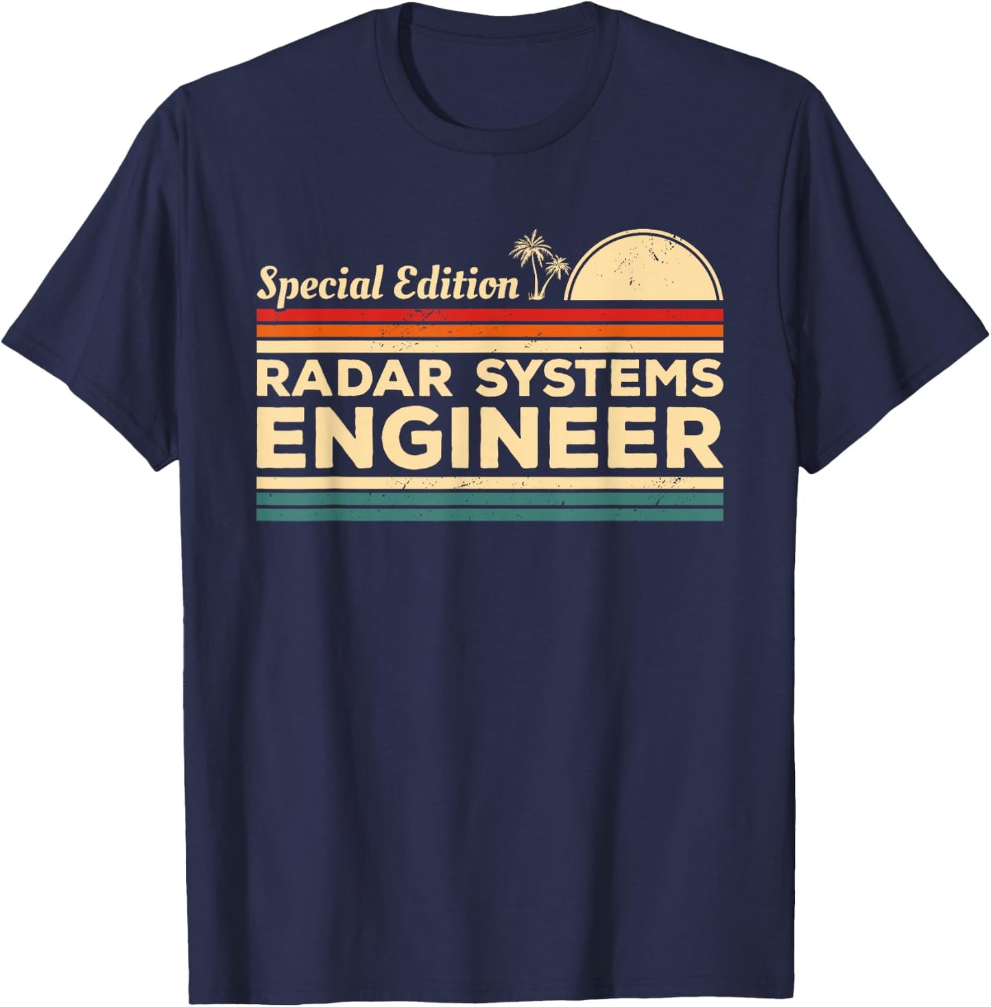 Vintage Radar Systems Engineer T-Shirt - T-Shirt | Navy