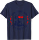 Patriotic 4th of July Ben Fraklin Too Cool for British Rule T-Shirt - T-Shirt | Navy