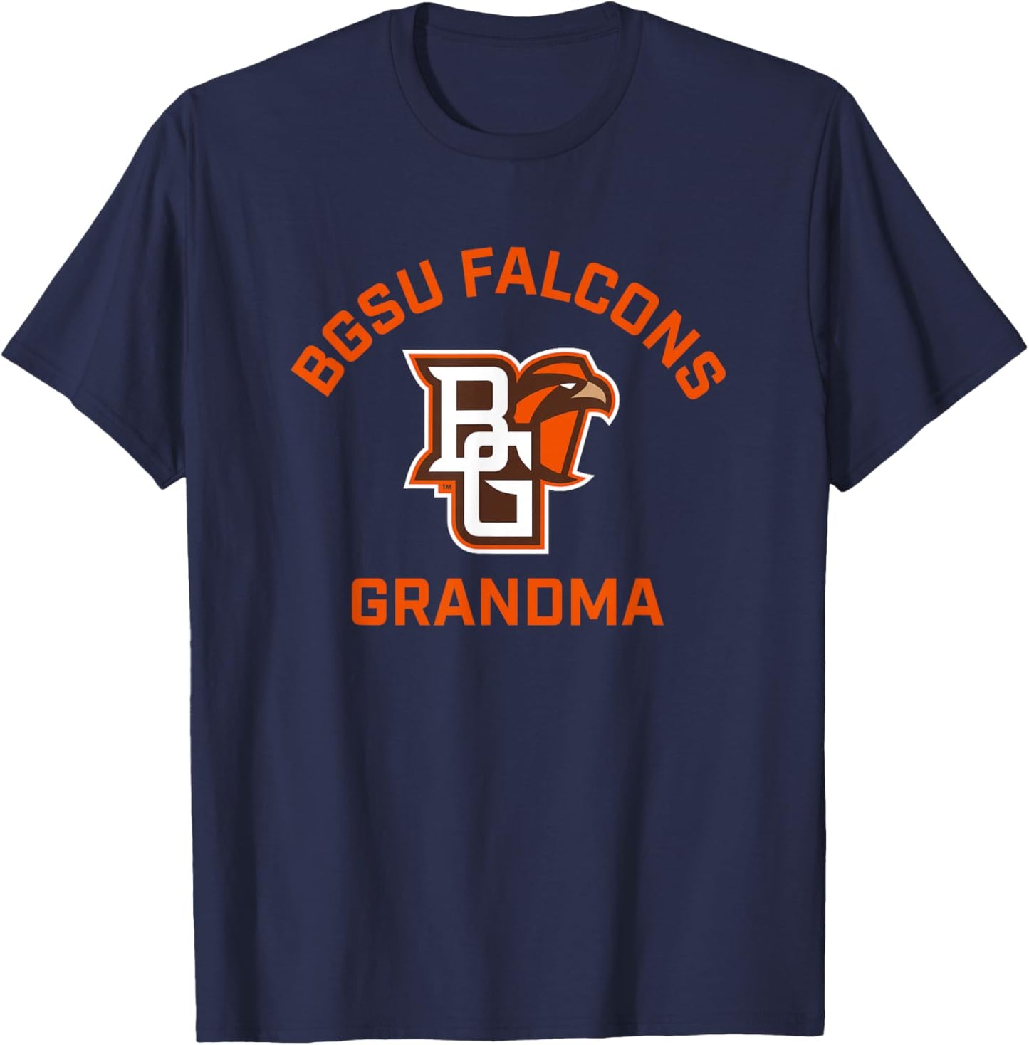 Bowling Green BGSU Falcons Arched Grandma T-Shirt - T-Shirt | Navy