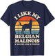 I Like My Belgian Malinois And Maybe Like 3 People Dog Retro T-Shirt - T-Shirt | Navy