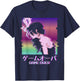Japanese Vaporwave Sad Anime Girl Game Over Indie Aesthetic T-Shirt - T-Shirt | Navy