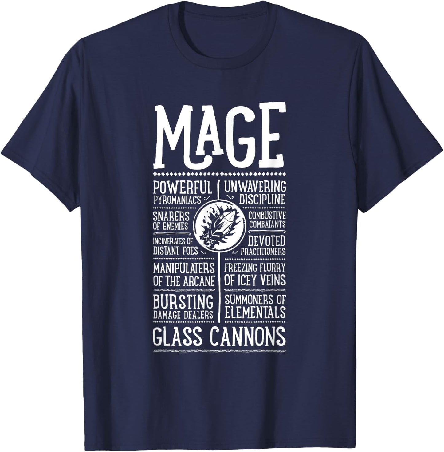 WoW Mage Role Playing Gamer T-Shirt - T-Shirt | Navy