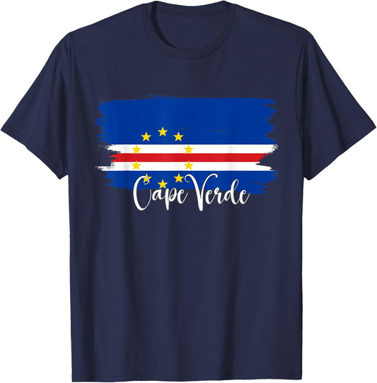 Cape Verde flag , Cape Verde map, Cape Verde T-Shirt - T-Shirt | Navy
