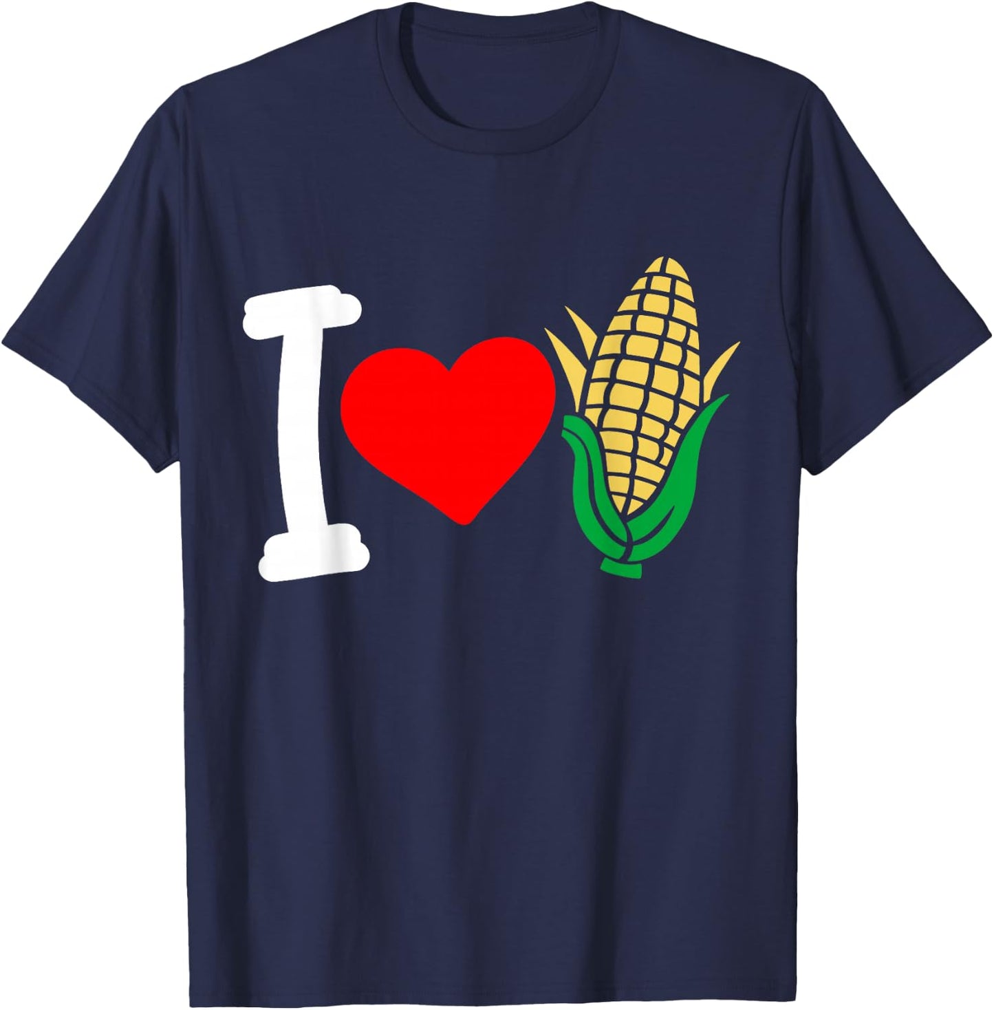 Corn I Love Corn T-Shirt - T-Shirt | Navy