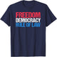 American Pride US Constitution Freedom Democracy Rule of Law T-Shirt - T-Shirt | Navy