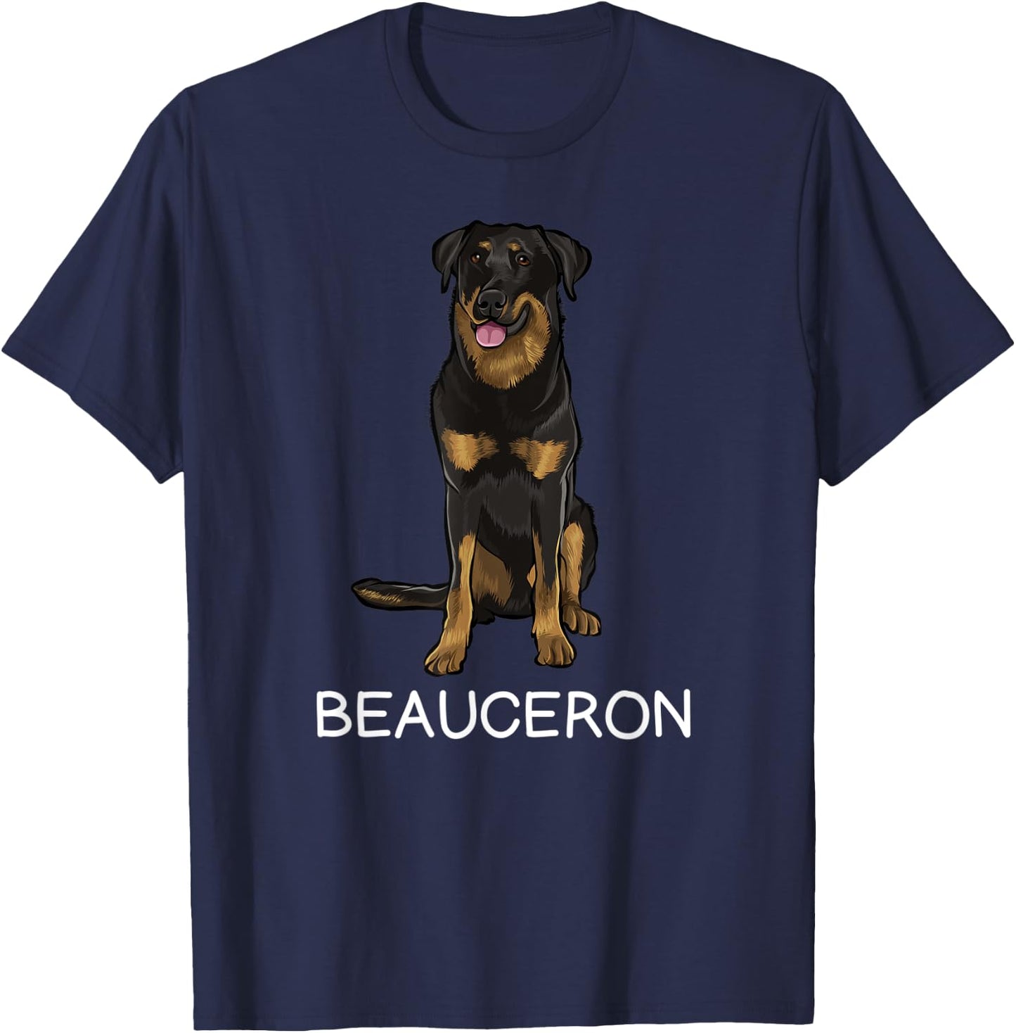 Beauceron Crazy Dog Lover T-Shirt - T-Shirt | Navy