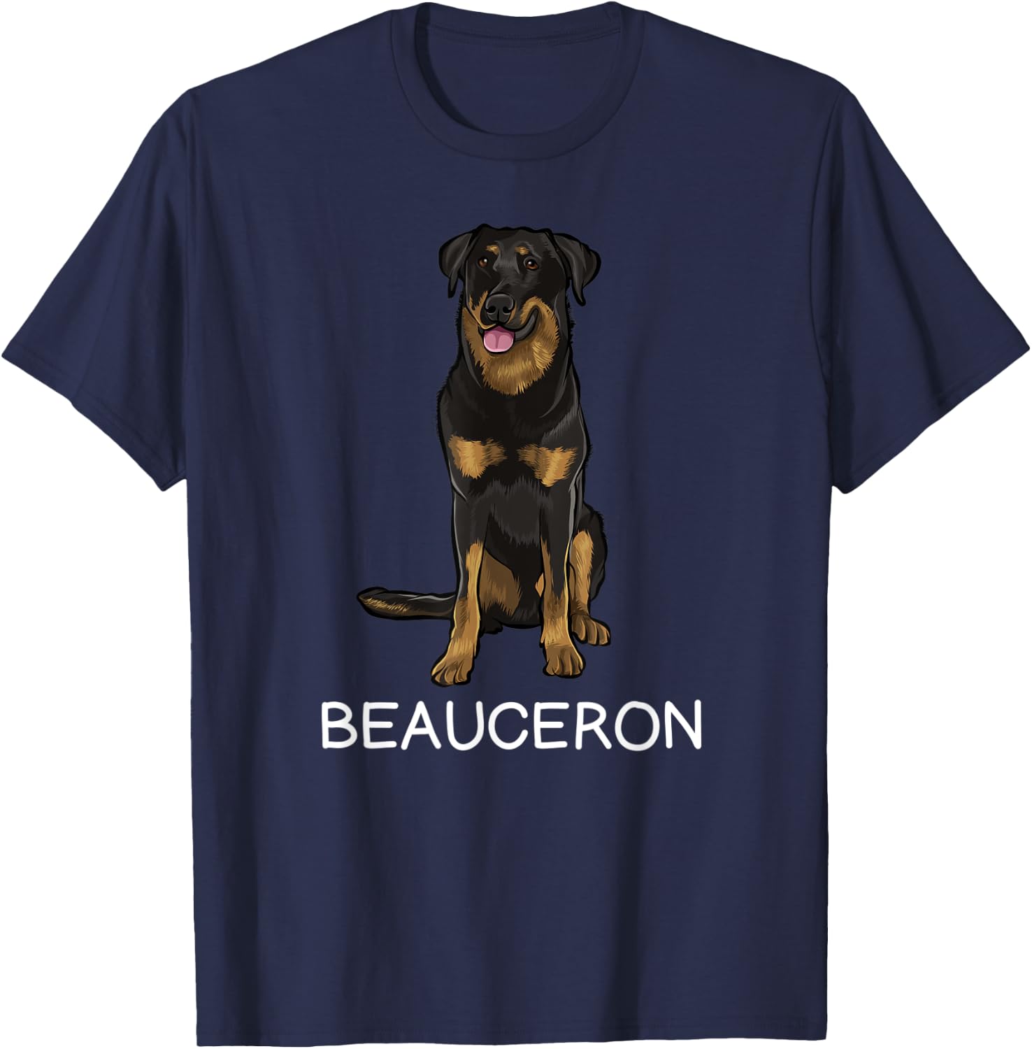 Beauceron Crazy Dog Lover T-Shirt - T-Shirt | Navy