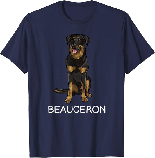 Beauceron Crazy Dog Lover T-Shirt - T-Shirt | Navy