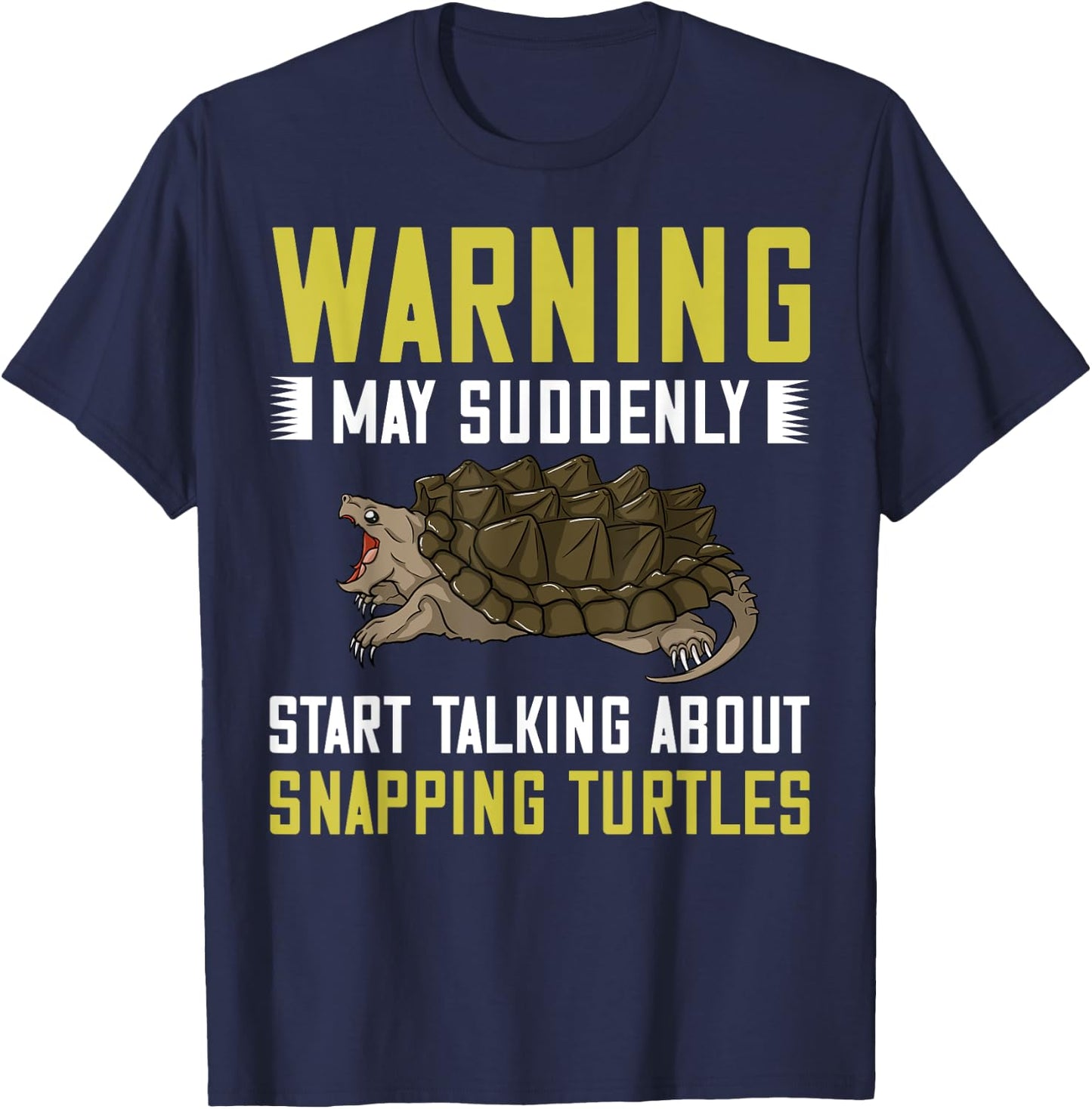 Snapping Turtle Alligator Pet Shell T-Shirt - T-Shirt | Navy