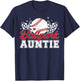 Ballpark Auntie Baseball Aunt Of A Baseball Player Aunt T-Shirt - T-Shirt | Navy