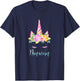 Funny Nanacorn Unicorn Costume Women Mom Mother's Day T-Shirt - T-Shirt | Navy