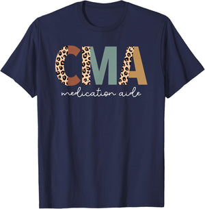 Certified Medication Aide Cute Med Aide Appreciation T-Shirt - T-Shirt | Navy