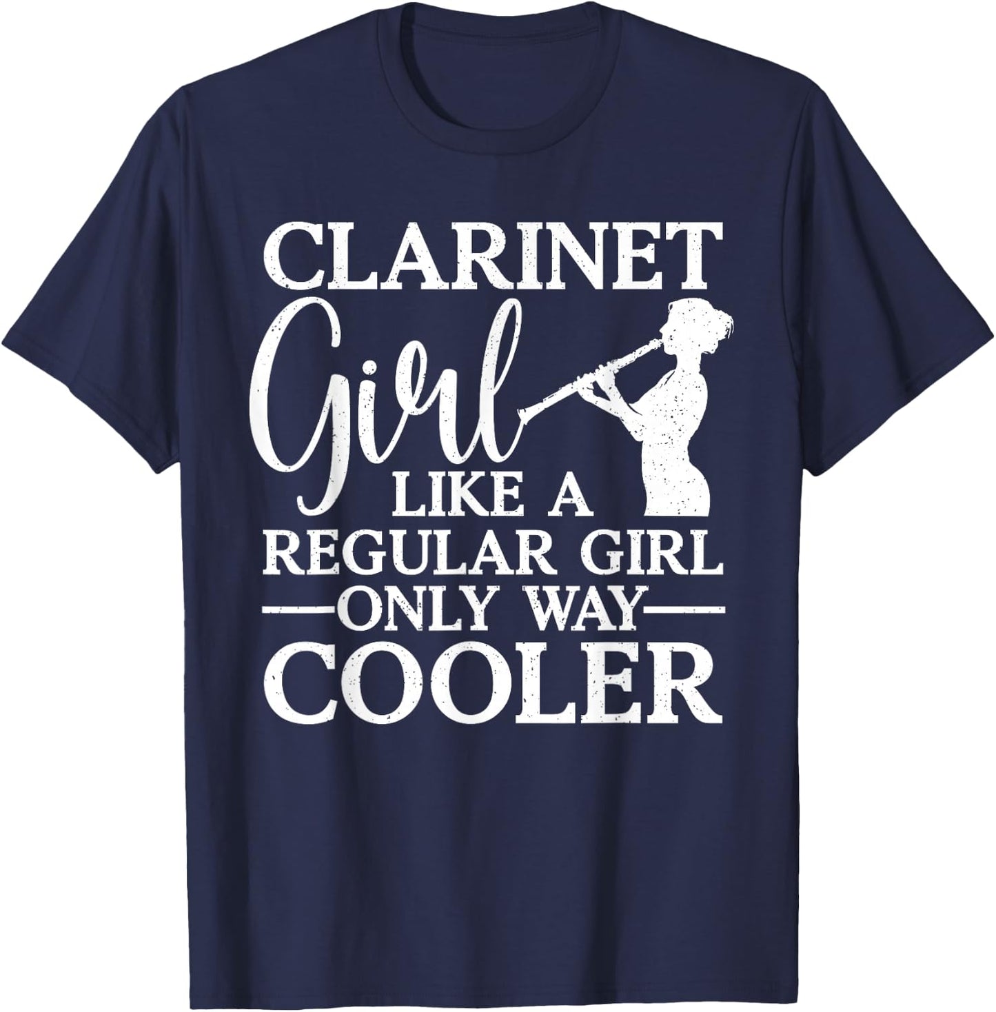 Funny Clarinet Art Teen Girls Music Clarinet Lover T-Shirt - T-Shirt | Navy