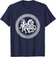 Sleipnir Horse Of Odin Runic Circle Viking Gift T-Shirt - T-Shirt | Navy