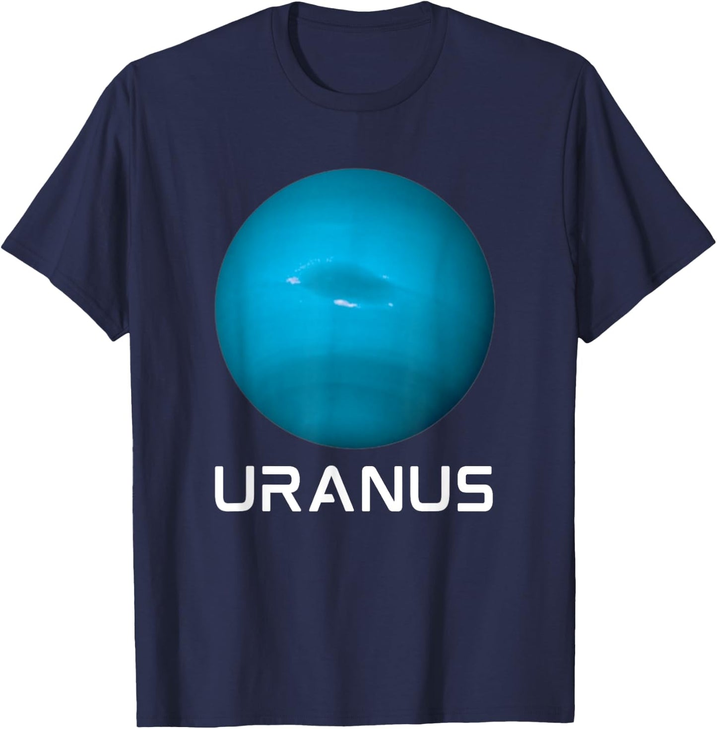 Solar System 7th Planet Uranus Outer Space T-Shirt - T-Shirt | Navy