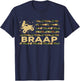 Braap Camouflage USA American Flag Quad Bike ATV Gift T-Shirt - T-Shirt | Navy