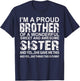 Funny Gift Brother from Awesome Sister Birthday Xmas T-Shirt - T-Shirt | Navy
