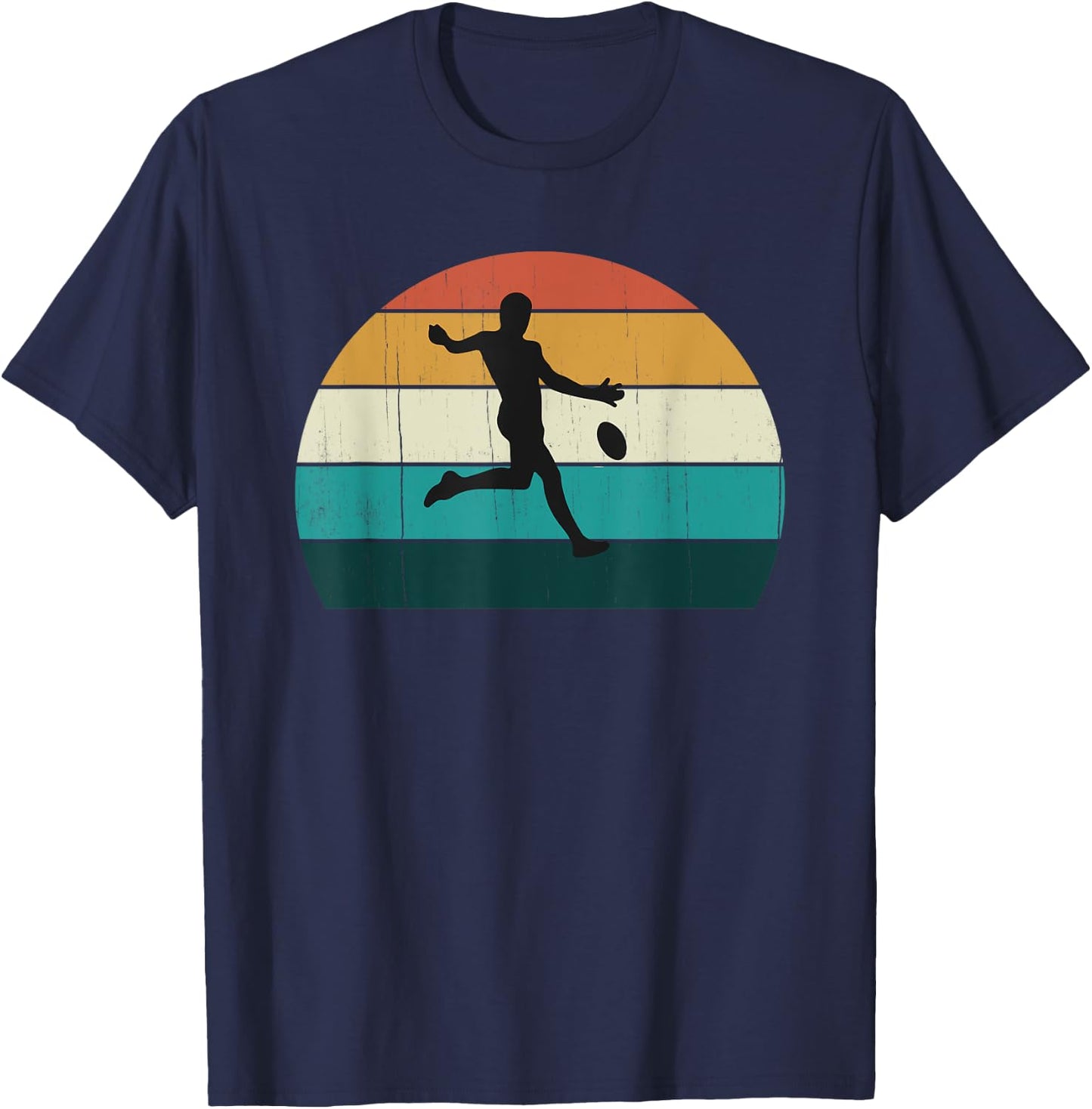 Retro Aussie Football Gift - Australian Rules Footy Lovers T-Shirt - T-Shirt | Navy