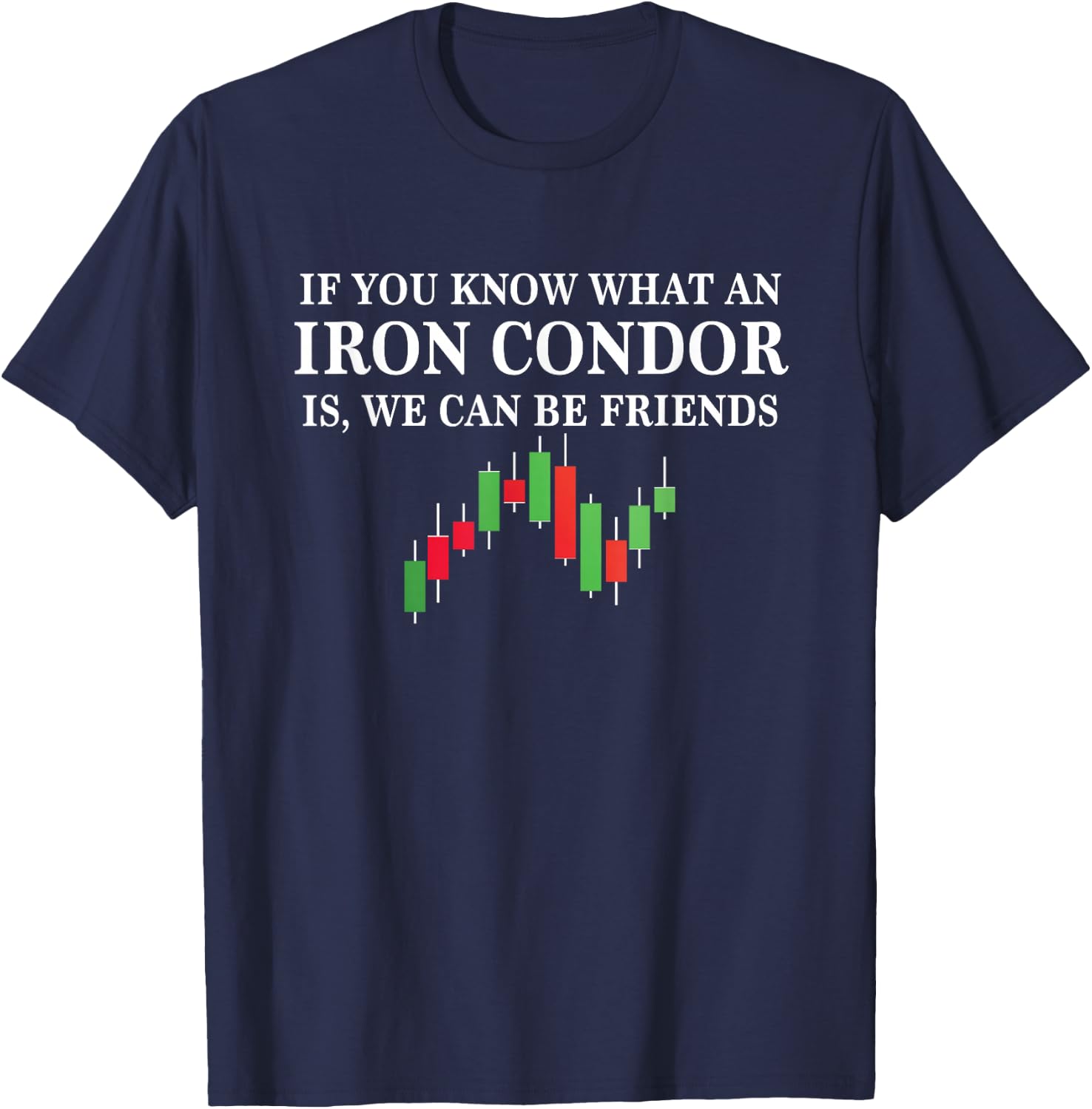 Iron Condor options trading funny day trader gamestonk T-Shirt - T-Shirt | Navy