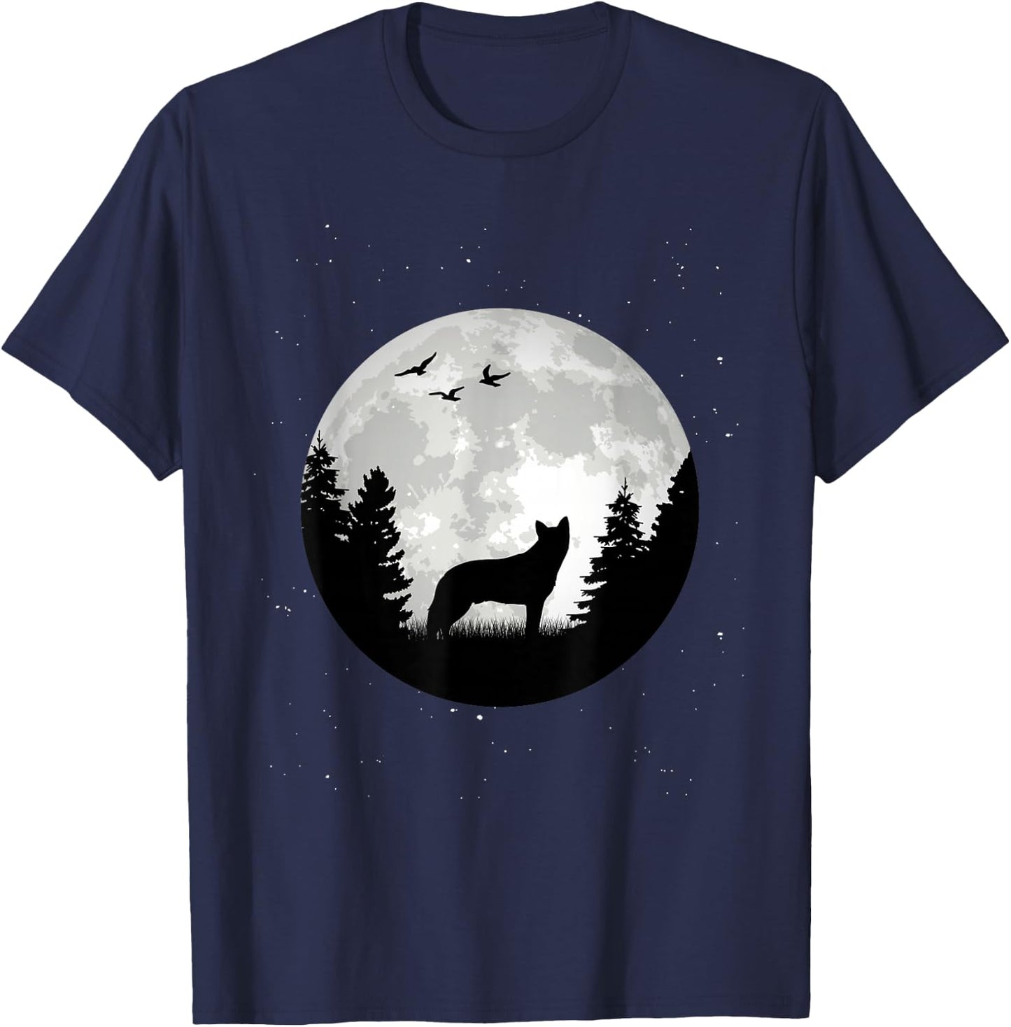 Australian Cattle Dog Moon Dog Owners T-Shirt - T-Shirt | Navy