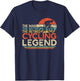 Bike Cyclist Retirement Gift Man Myth Retired Cycling Legend T-Shirt - T-Shirt | Navy