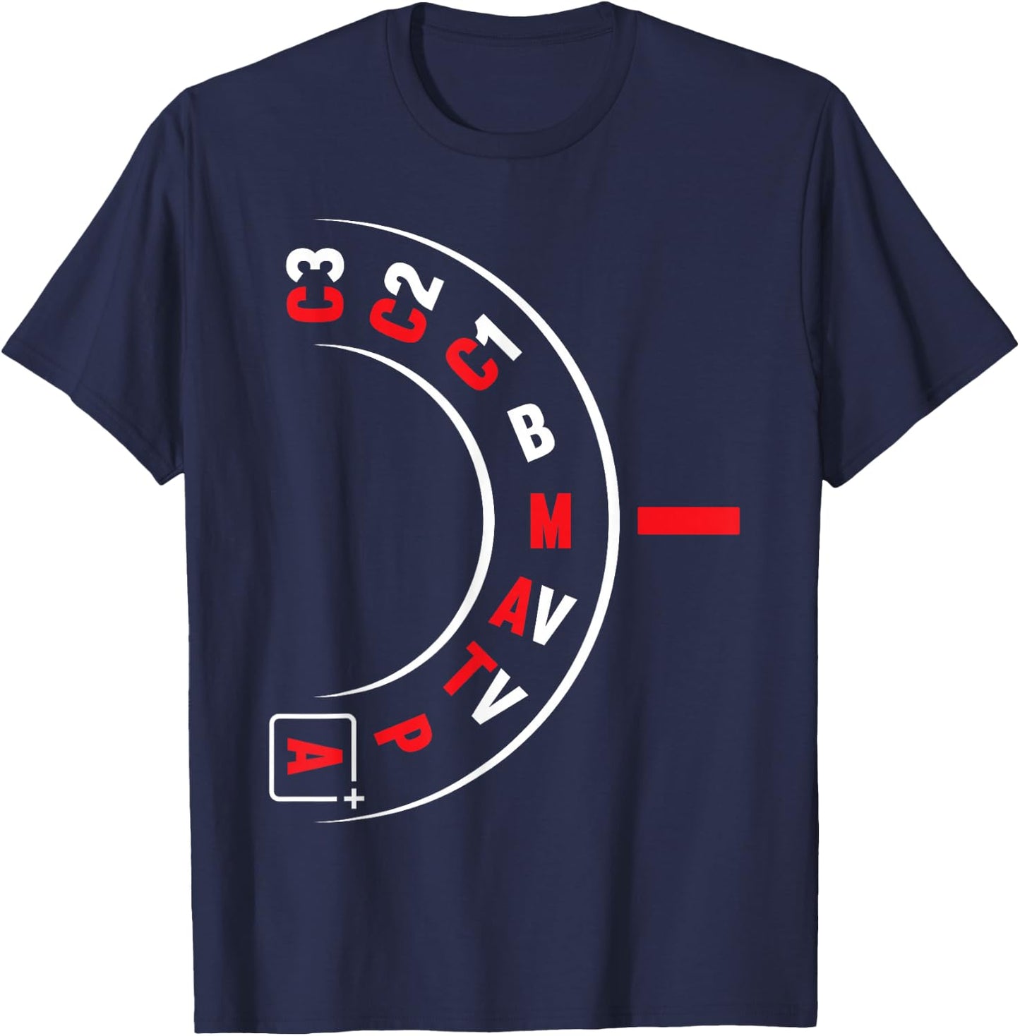 Funny Photographer Camera Lens Photography Photo Gift T-Shirt - T-Shirt | Navy