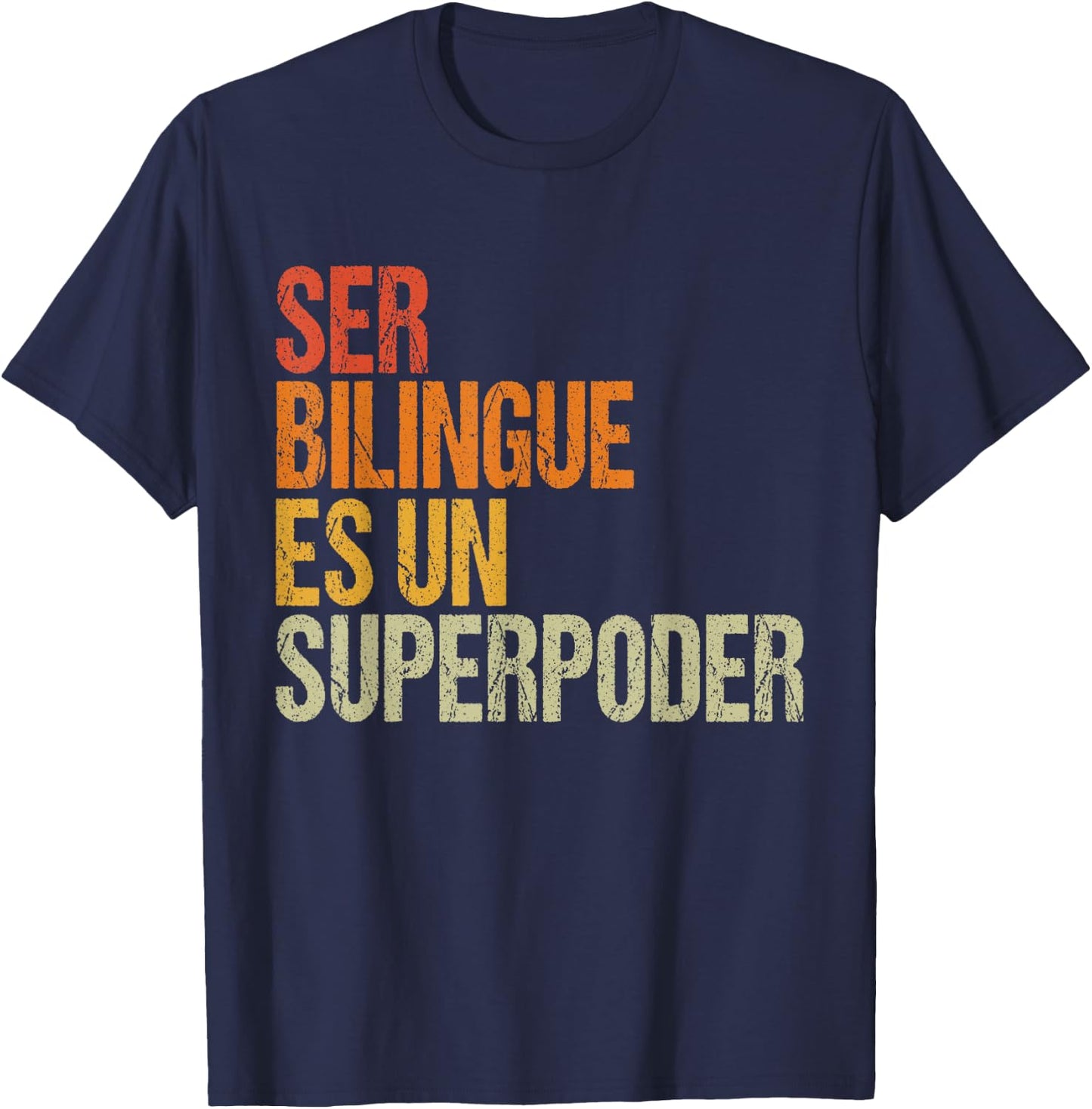 Bilingue Spanish Teacher Espanol Women Kids T-Shirt - T-Shirt | Navy