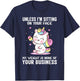 My Weight Is None Of Your Business Unless I Sit On Your Face T-Shirt - T-Shirt | Navy