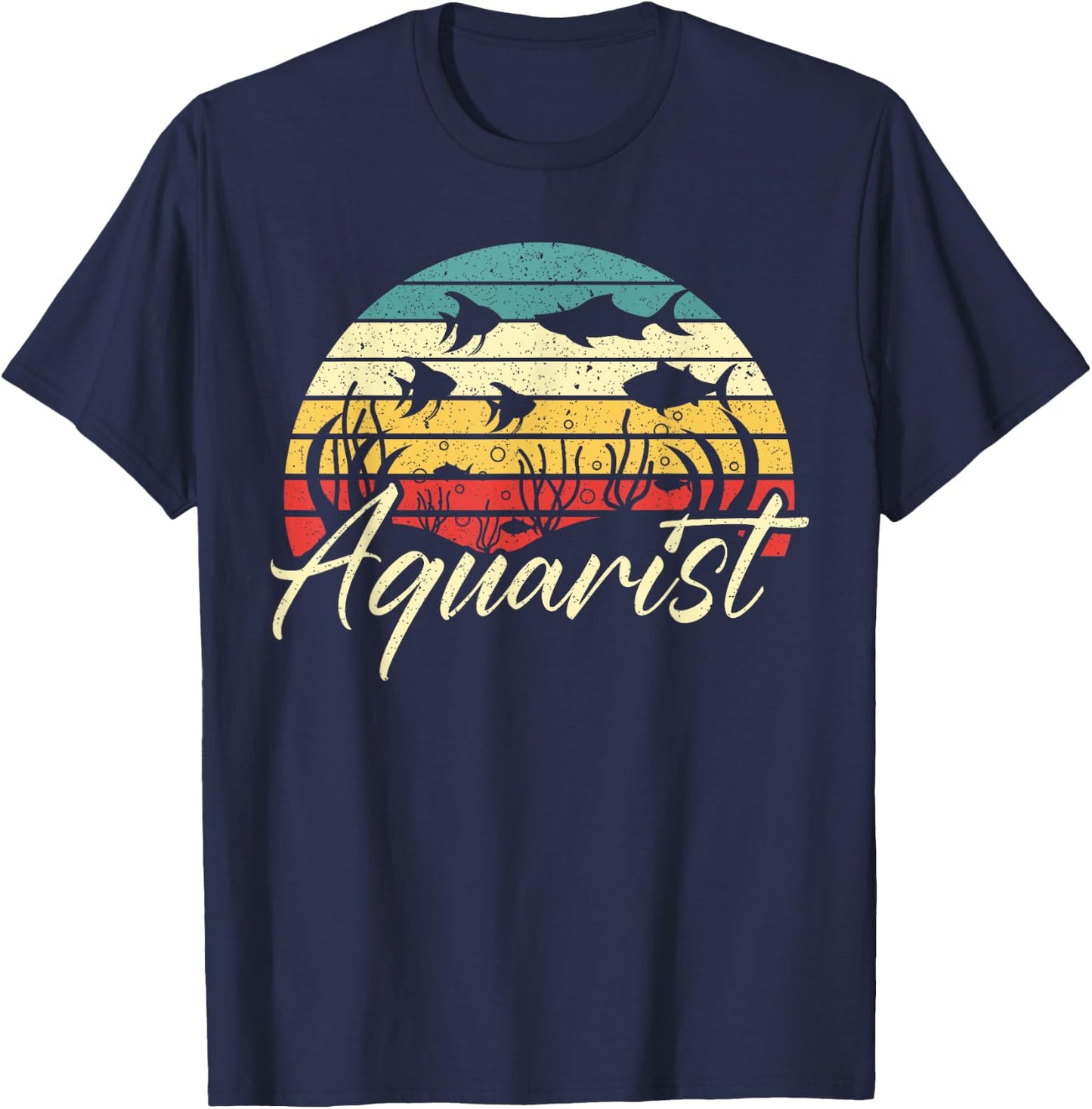 Aquarist Fish Collector Aquarium Junkie Fish Lover T-Shirt - T-Shirt | Navy