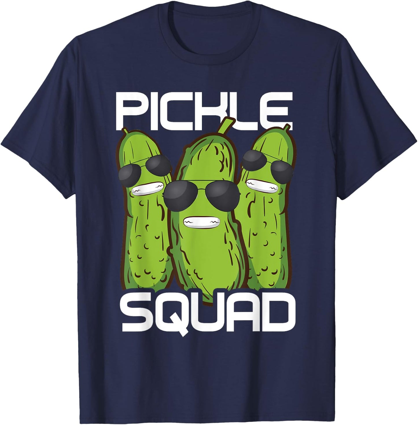 Funny Pickle Squad Novelty Gift Men Kids Big Dill Gang Lover T-Shirt - T-Shirt | Navy